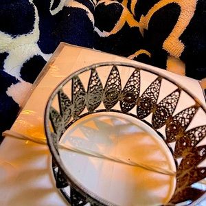 Silver 800 antique napkin ring Filigree 1861-83 Victorian Ornate design 00AK